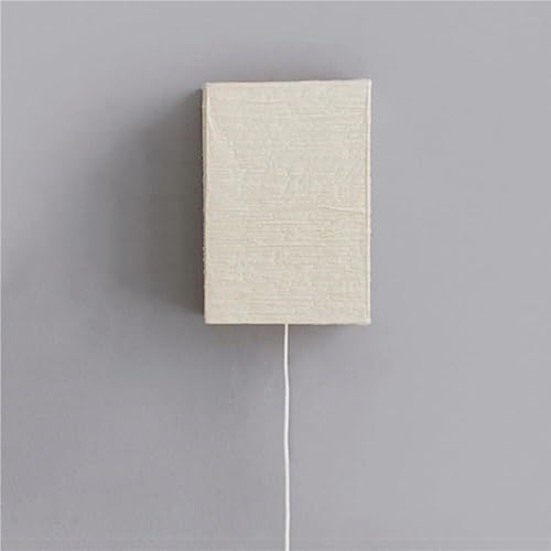Aplique de pared con luz suave antirreflejos y pantalla de papel para sala de estar