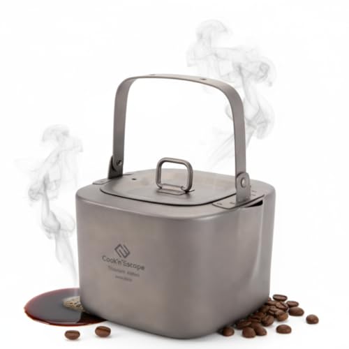 COOK'N'ESCAPE `^ Pg p^ 400ml y180g h ܂݃nh /IHΉ NbJ[[ `^₩ ~jPg   Lv AEghA oR h kettle titanium mini