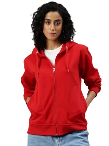 Image of ADBUCKS Women's Cotton Winter Jacket Sweatshirts Casual Drawstring Clothes Zip Up Hoodie With Front Pocket Ii Womens Hoodies Ii Womens Jacket Ii Winter Sweater Hoodie For Women & Girls