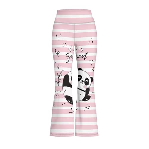 Hawapod Bell Bottom Leggings for Girls Butt Lift Tummy Control Flare Pants Casual Daily Activewear