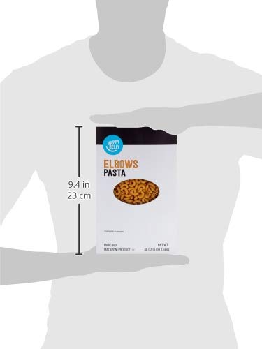 Amazon Brand - Happy Belly Pasta, Elbows, 48 oz (Previously Solimo)