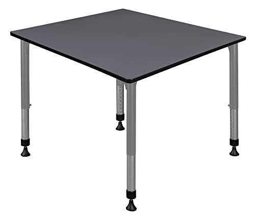 Romig Grey Kee Square Classroom Activity Tables Height Adjustable, 48 x 48