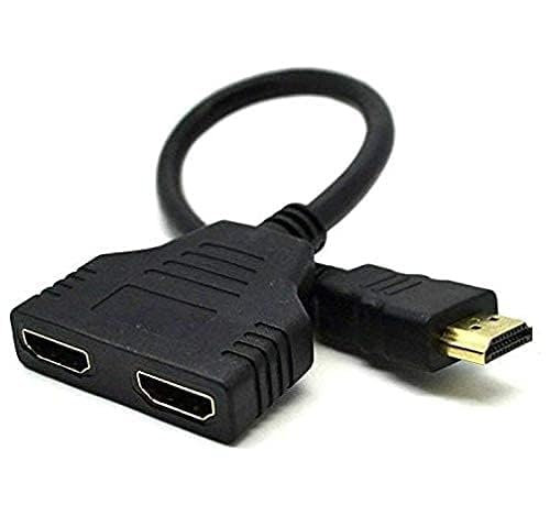 Image of HDMI Splitter 1 in 2 Out Adapter Cable-HDMI Male 1080P to Dual HDMI Female 1 to 2 Way, for HD, LCD, TV，Support Two TVs at The Same Time Transmit Video and Audio Simultaneously