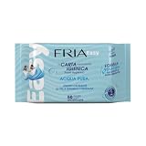Fria Easy Carta Igienica Umidificata con Acqua Pura ad Effetto Calmante, Tessuto Gettabile nel WC, Dermatologicamente Testate, Confezione da 200 Salviette