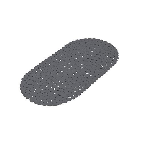 douceur d'intérieur, Fond de Baignoire (36 x 69 cm) Vitamine Sdb Anthracite, PVC Uni