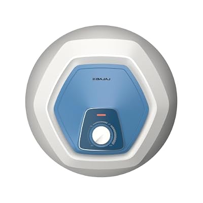 Bajaj Armour Contempo 15L Storage Water Heater | 5 Star Bathroom Geyser | Faster Heating | Thermo-Knob | Shock-Resistant | Rust-Proof | Child Safety | 7Y Tank | 6Y Element | 2Y Warranty | White