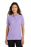 Port Authority Ladies Silk Touch Polo Shirt, Bright Lavender, XL