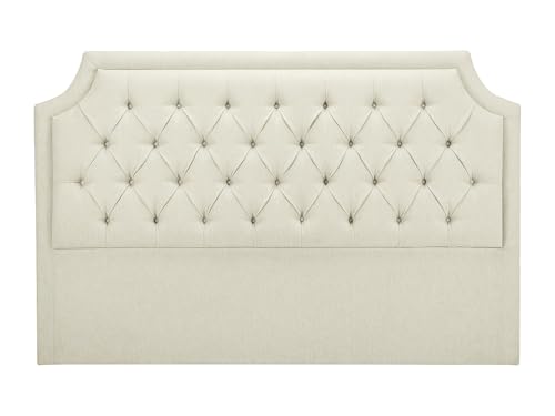 Vente-unique - Tête de lit capitonnée 150 cm - Tissu - Beige - JOHENE