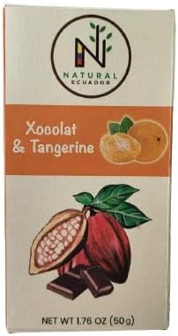 NATURAL ECUADOR XOCOLAT, Dark Chocolate Bar, Artisan Chocolate, XOCOLAT & TANGERINE