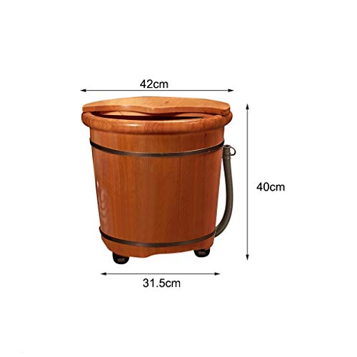Spa de pies de madera BABYCE, tamaño grande, color maroon miniatura 7