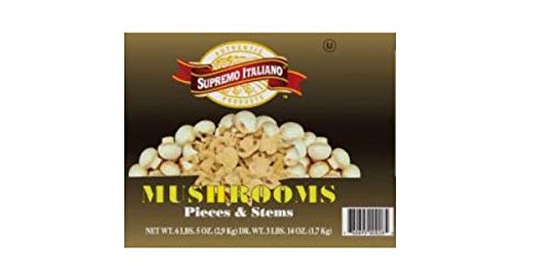 Supremo Italiano - Mushrooms Pieces & Stems - 6 lb 5 oz