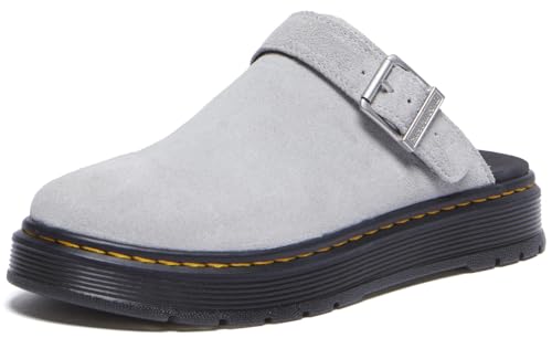 Dr. Martens Unisex-Adult Brookline Mule, Mist Grey, 8 Women/7 Men