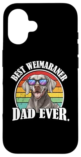 Cute Retro Vintage Weimaraner Dad Lover �X�}�z�P�[�X iPhone 16 �p