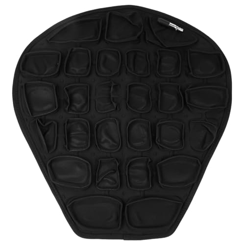 Sarini Cojín de Asiento de Motocicleta, cojín de Asiento Inflable para aliviar la presión, cojín Universal para Banco de Motocicleta, Comodidad ergonómica para Conductores, tamaño 37,5 x 36 x 3,5 cm