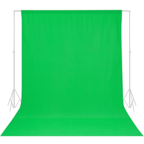TRLYC Green Background Backdrop - 8x10 FT Backdrops for Photo Booth Fabric Backdrop Photoshoot Photography Screen Video Recording Curtain