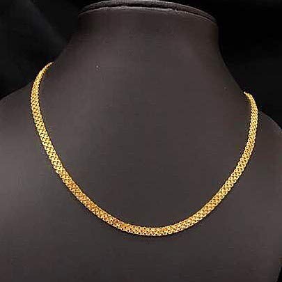 Gold Plated 24K Golden Necklace Chain 