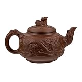 Gadpiparty Kreative Drachen Teekanne aus Ton 800 ml Hitzebeständig Großer Chinesischer Vintage Teekessel für Zuhause und Gongfu Tee