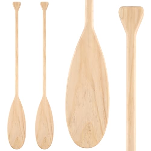 Silipull 2 Pcs 2.5-4ft Wooden Canoe Oar Paddle, 30-48