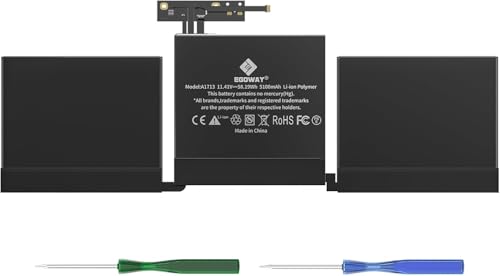 Image of A1708 A2159 A2289 A2338 Battery, Egoway Replacement Battery for A1713 A2171, Compatible with Mac Book Pro 13 Inch (Late 2016, Mid 2017, Mid 2019, 2020), EMC 2978 3164 3301 3456 3578