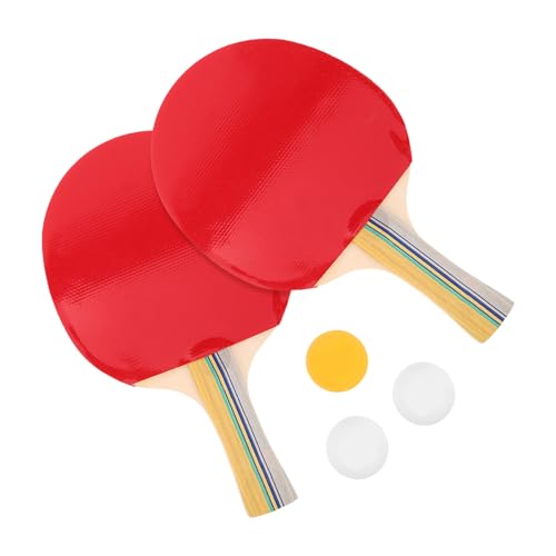 Raquettes de tennis de table 2 pièces en bois brut pour le contrôle du jeu
