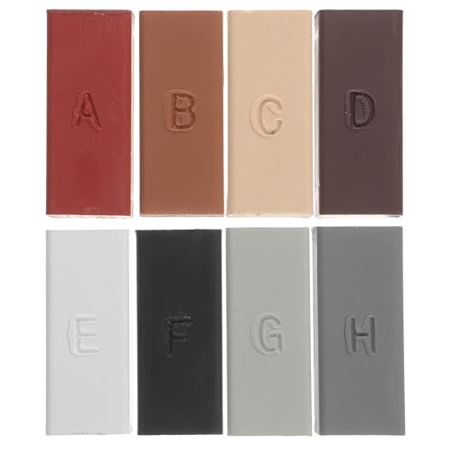 TOYZFRIENDY Kit de Reparación de Azulejos Cerámicos 8 Colores Cera para Suelo y Encimeras Relleno Resistente para Grietas y Desconchones Uso Cocina y Puertas Reparación Rápida y Duradera