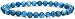 Amandastone Natural A Grade Blue Apatite 6mm Round Beads Stretch Bracelet 7" Unisex