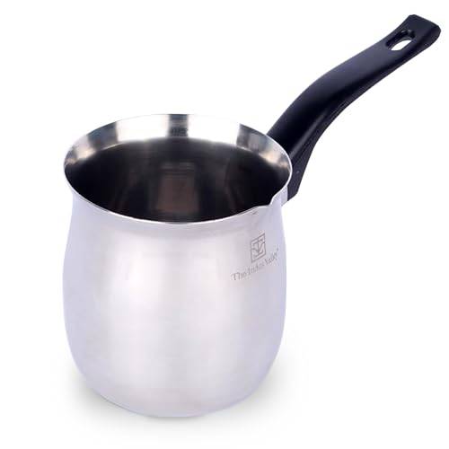 The Indus Valley Stainless Steel Turkish Coffee Maker/Warmer | 650ml, 0.46kg | 100% Toxin-Free, Naturally Non-Stick, Long Lasting