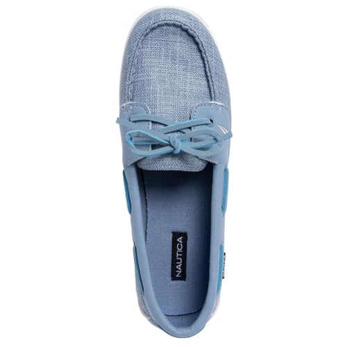 Image of Nautica Women's Casual Boat Shoes, Moc-Toe Loafers with Cushioned Insole, Deck Fashion Sneaker