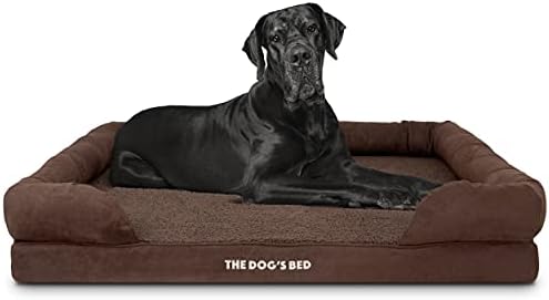 The Dogs Bed Orthopaedic Dog Bed Heritage Collection XL Blue/Red Waterproof Memory Foam Dog Bed