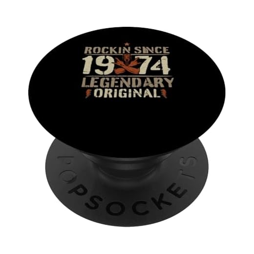 1974 vintage cumpleaños rock and roll heavy metal regalo PopSockets PopGrip Intercambiable