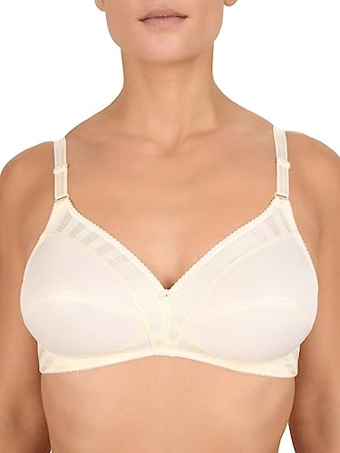 Felina 376-85 Women's Weftloc Champagne White Non-Padded Non-Wired Full Cup Bra 85C