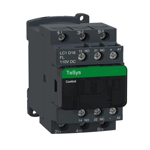 Contacteur LC1D18FL 18A 110V 3 NO noir pour automatisme et domotique