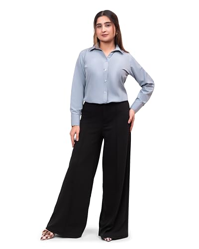 Image of ESTA Women Full Sleeve Stylish Western Official Formal Shirts Regular fit Shirts for Women
