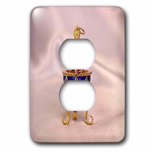 Œuf de pomme de pin Fabergé double cache-prise pour masquer les plaques blanches - 2