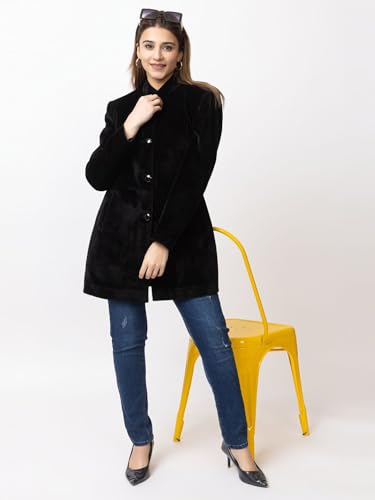 Image of TWENTY ME Winter Wear Casual Wear Soft & Warm Full Sleeve Wool Blend Coat for Women's (4126)