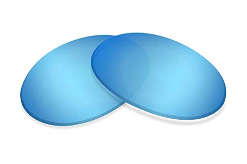 Sunglass Fix Replacement Sunglass Lenses Compatible for Maui Jim MJ453 53mm (Non-Polarized Light-Blue Mirror Black Pair-SFxEdge)