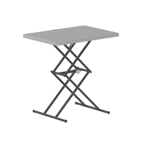 FanttikOutdoor Folding Table, One-Handed Height Adjustment, 3 Heights, Multi-Functional Small...