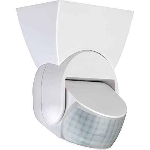 Luceco LED Detector de Movimiento Guardian Luz Exterior, IP65 Clasificado, Inclinación Giratoria 180°, Blanco