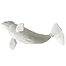 LOVNBHELP Simulated Beluga Whale Figurine Sea Animals Solid Ocean Animal Creatures Toy Sea Educational Toys for Kids Toddlers (White Whale)