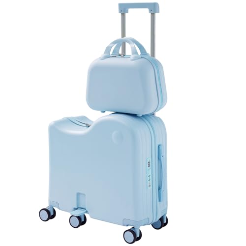 TABU Ride-on Luggage with Portable Bag for Kids，Hardshell Carry O...
