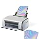 WakiHong 20 Stück Hologrammfolie Holographische Aufkleber Papier Holographische Vinyl Aufkleber Papier für Laser und Tintenstrahldrucker Drucker