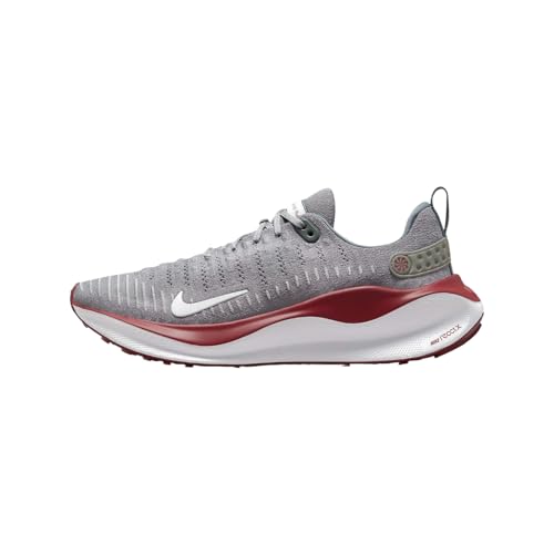 Nike InfinityRN 4 Men's Road Running Shoes (FJ1221-018, Cool Grey/Team Maroon/White) Size 6.5