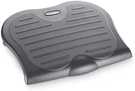 Kensington Adjustable Ergonomic Foot Rest - SoleSaver under desk foot rest for improved posture, siatica and orthopedic relief - Grey (56152)