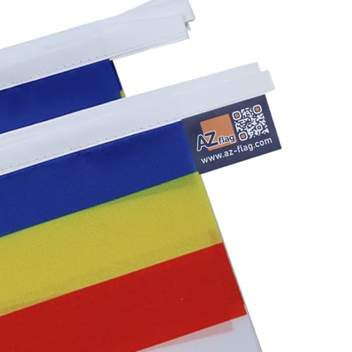 Image of AZ FLAG Buddhist 6 meters BUNTING Flag 20 flags 9'' x 6'' - Buddhism STRING flags 15 x 21 cm