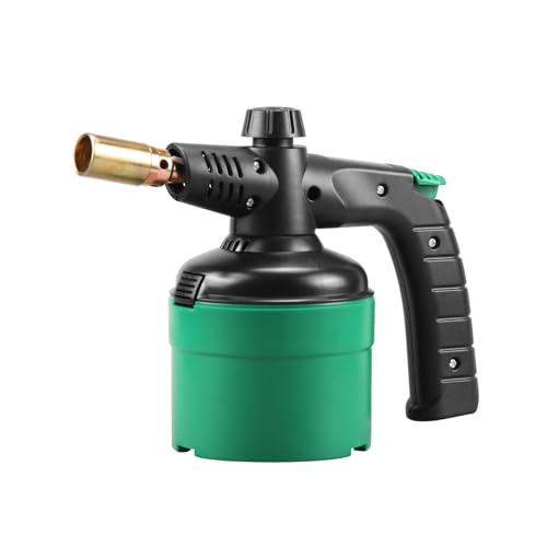 DOMINOX Lötlampe mit Piezo, Bunsenbrenner Gasbrenner, 1200°C Lötbrenner,...