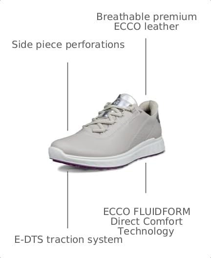 Image of ECCO Golf S Casual Lace Waterproof Golf Shoe