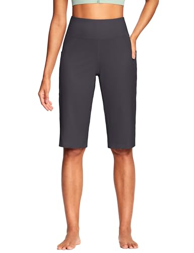 Image of ISEEGZ 15 inch / 18 inch / 21 inch / 25 inch Capri Pants for Women High Waist with Pockets Women's Capris Workout Yoga Pants Loose Straight Leg