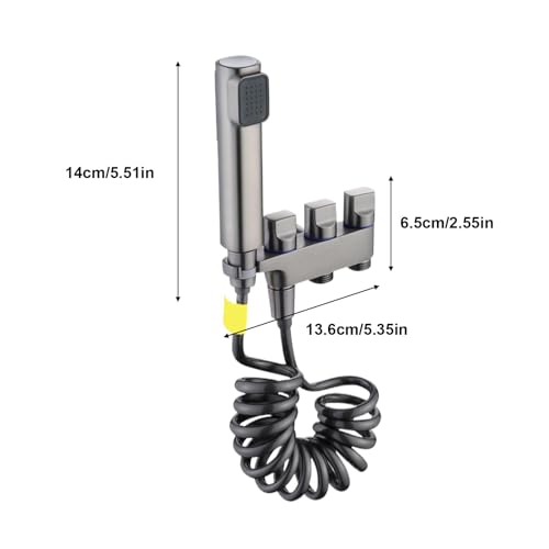 Pulvérisateur de salle de bain portable avec raccord de bidet pour l'hygiène de toute la famille