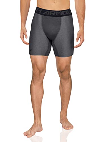 Under Armour Men s HeatGear Armour 2.0 6-inch Compression Shorts , Carbon Heather (090) Black , Large