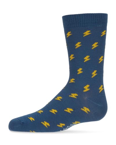 MeMoi Boys' Lightning Bolt Crew Socks3